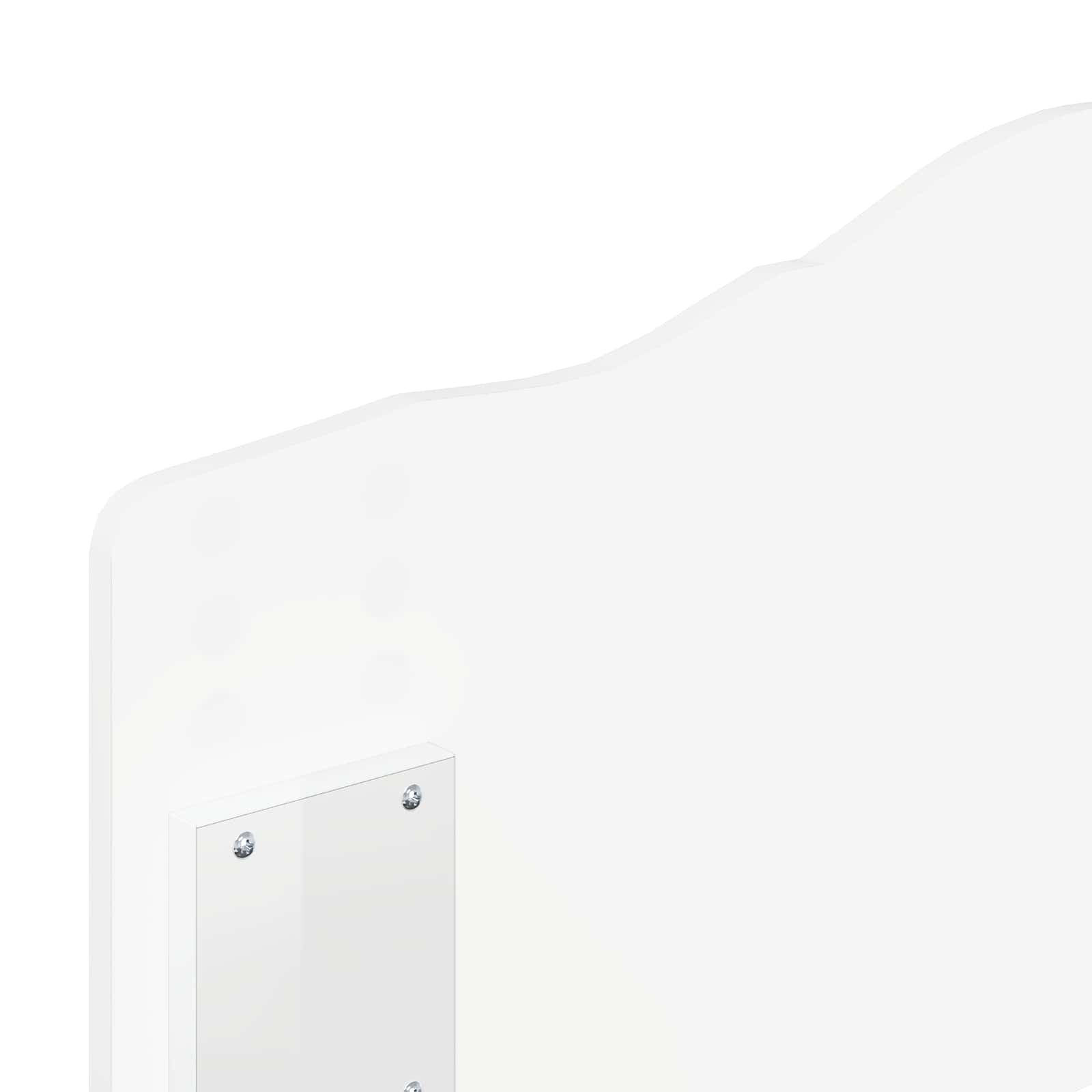 Tête de lit Blanc Brillant Bois d'ingénierie - XIOS