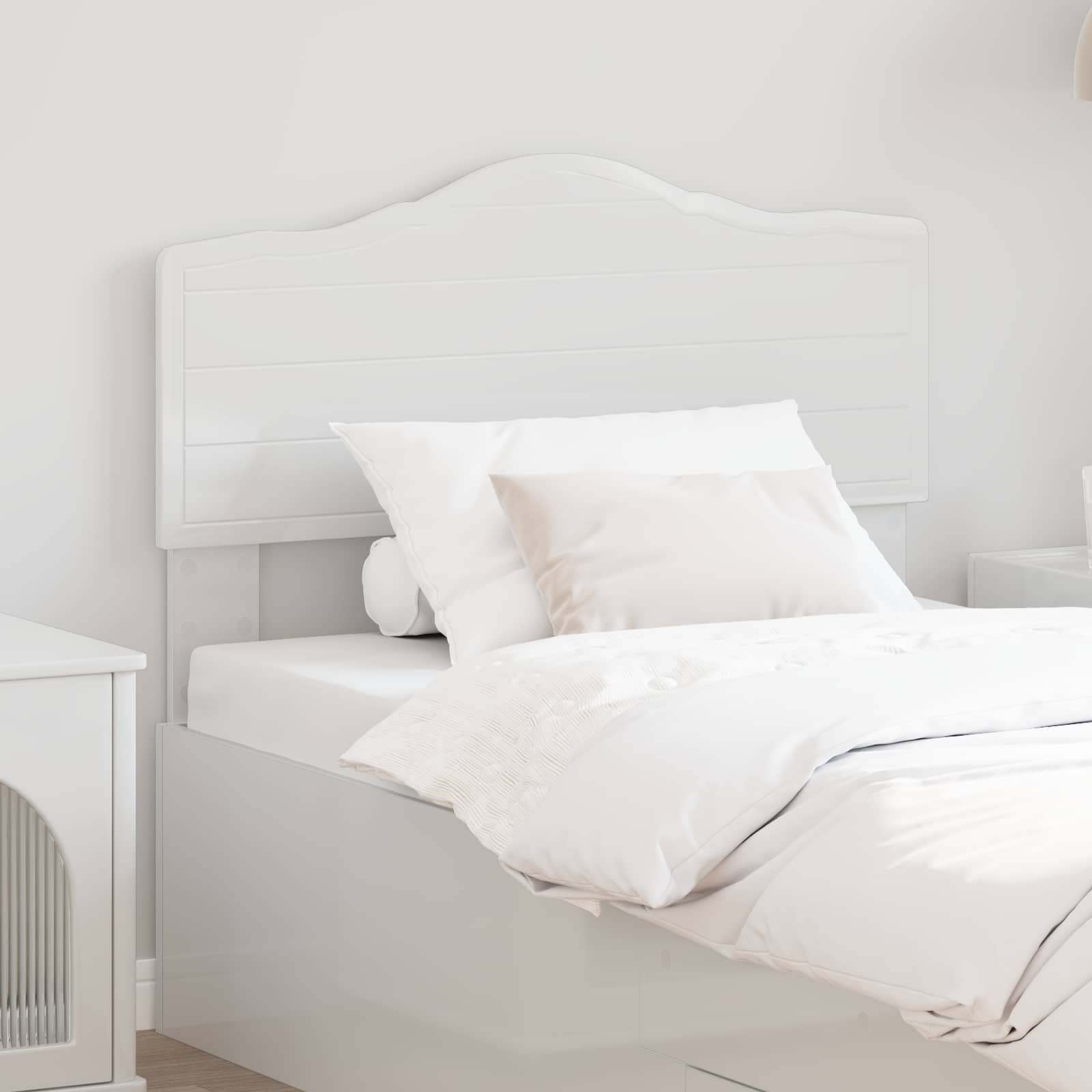 Tête de lit Blanc Brillant 100 cm Bois d'ingénierie - XIOS