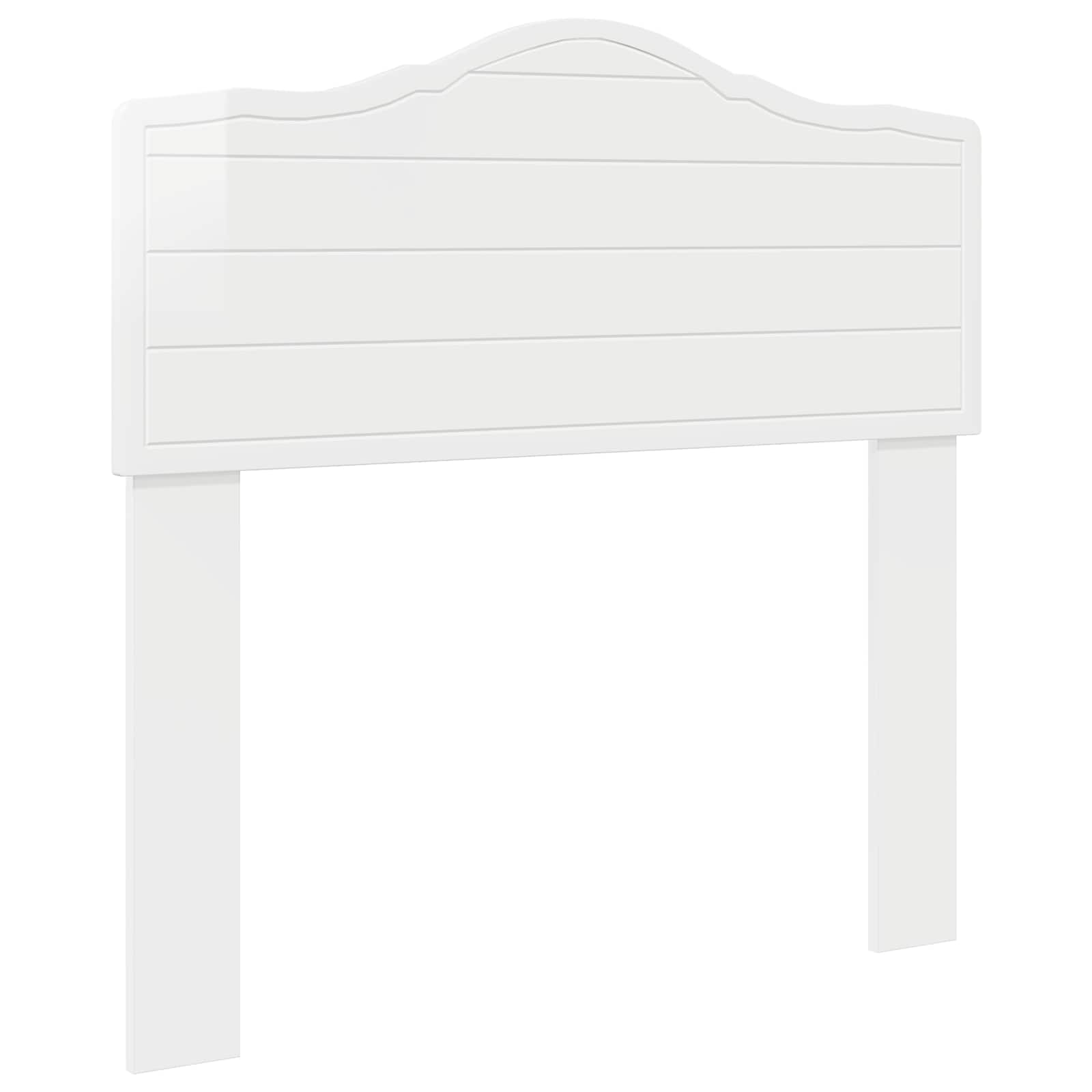 Tête de lit Blanc Brillant Bois d'ingénierie - XIOS