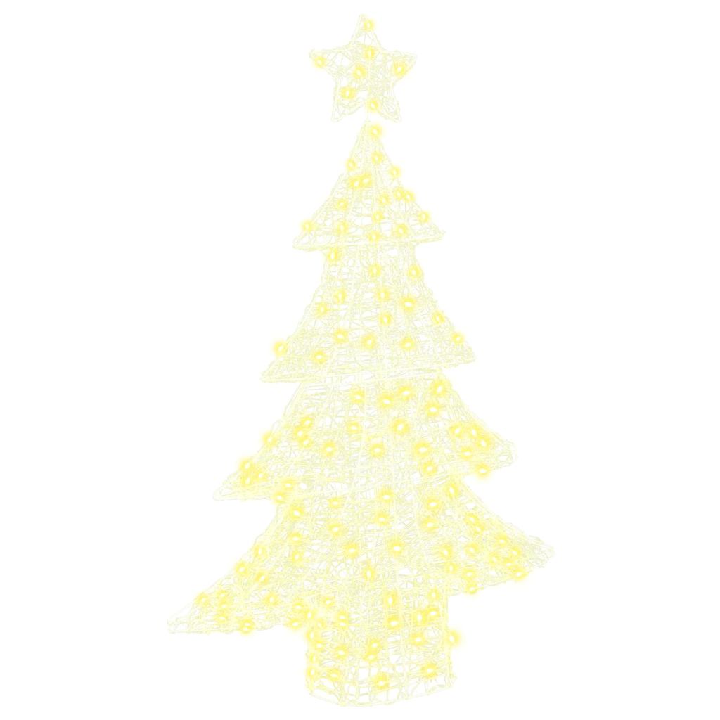Sapin de Noël avec 100 LED Blanc chaud 120 cm Acrylique - XIOS