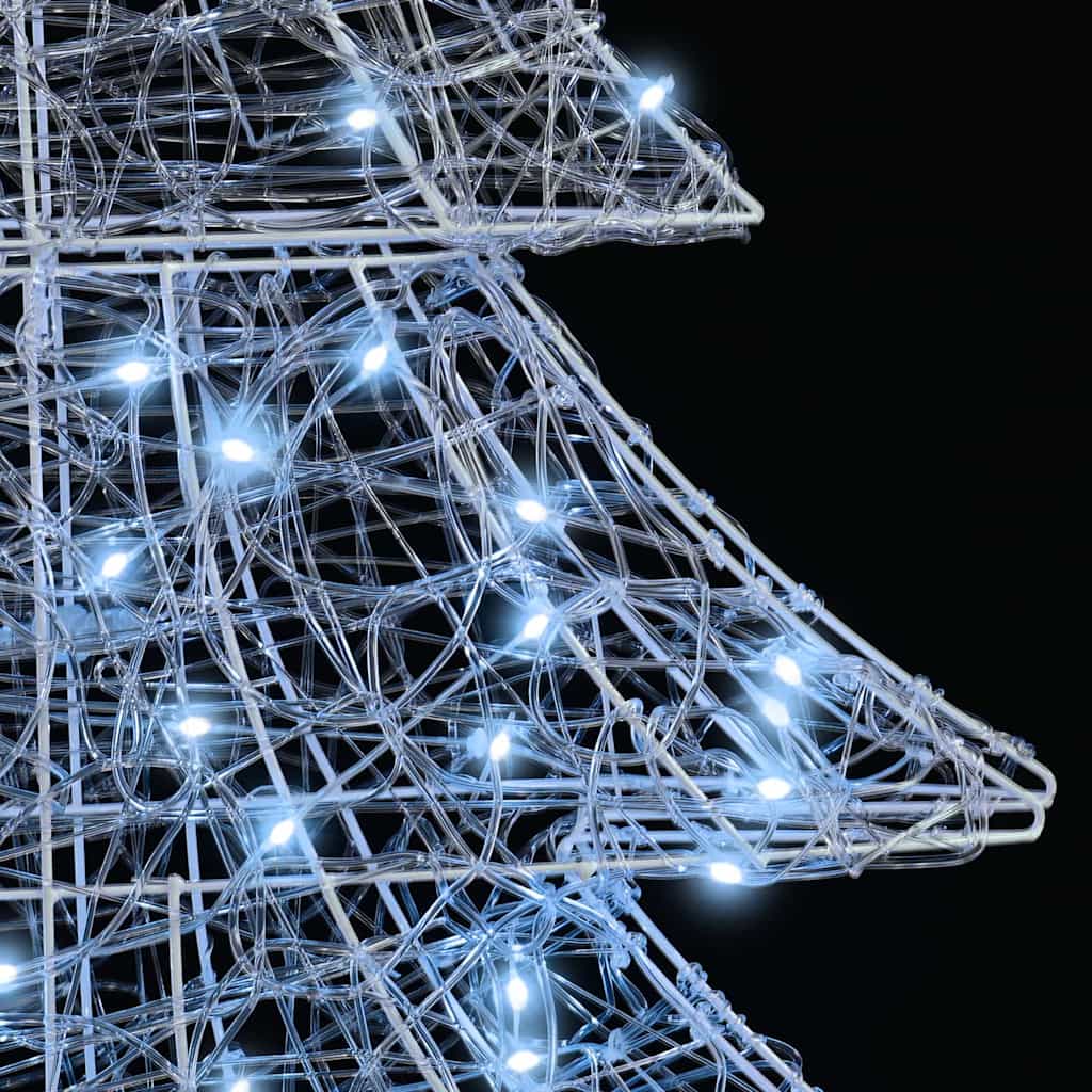 Sapin de Noël avec 100 LED Blanc froid 120 cm Acrylique - XIOS