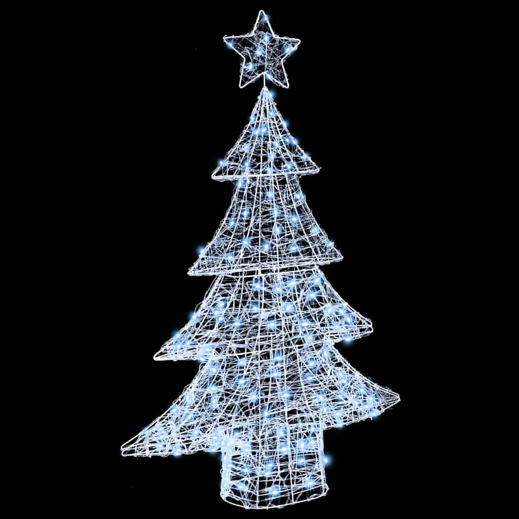 Sapin de Noël avec 100 LED Blanc froid 120 cm Acrylique - XIOS