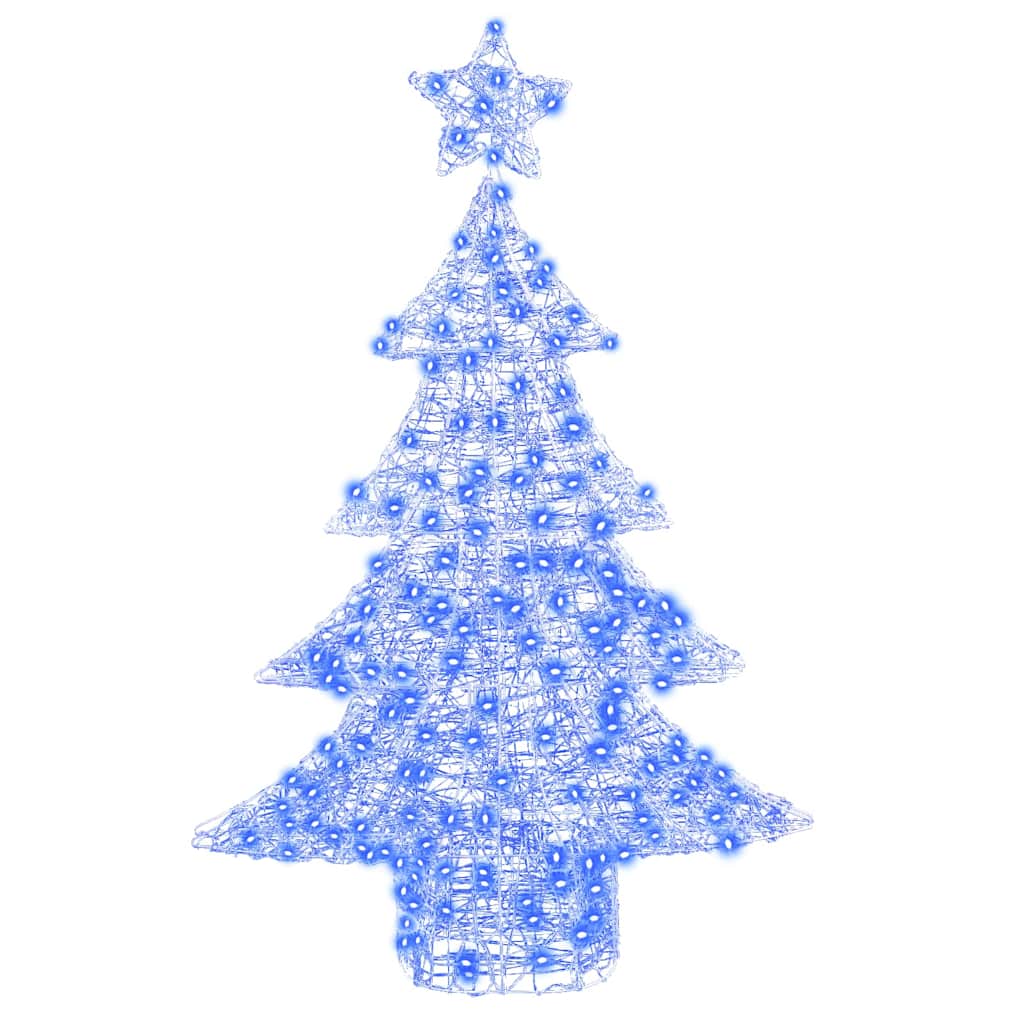 Sapin de Noël avec 100 LED Bleu 120 cm Acrylique - XIOS