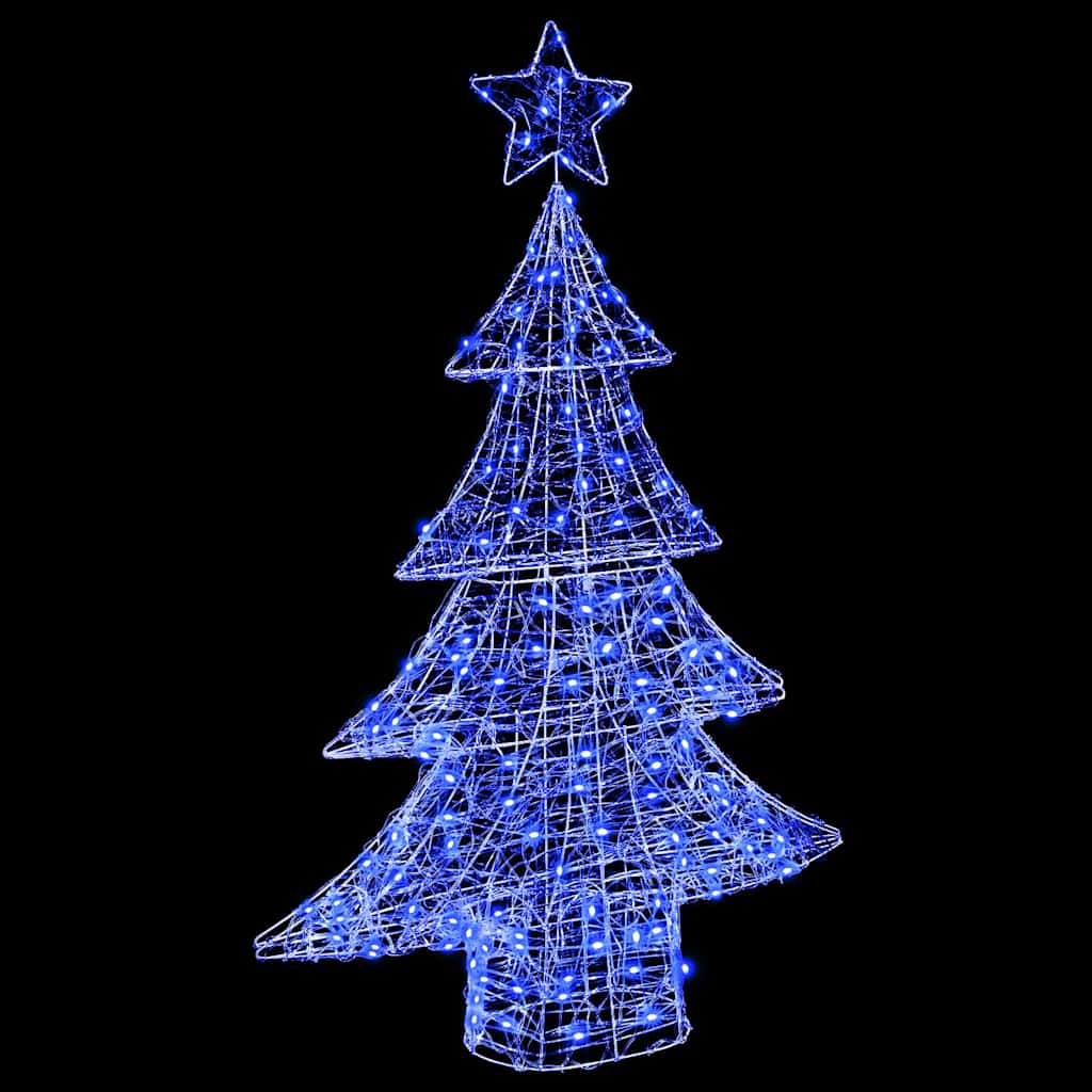 Sapin de Noël avec 100 LED Bleu 120 cm Acrylique - XIOS