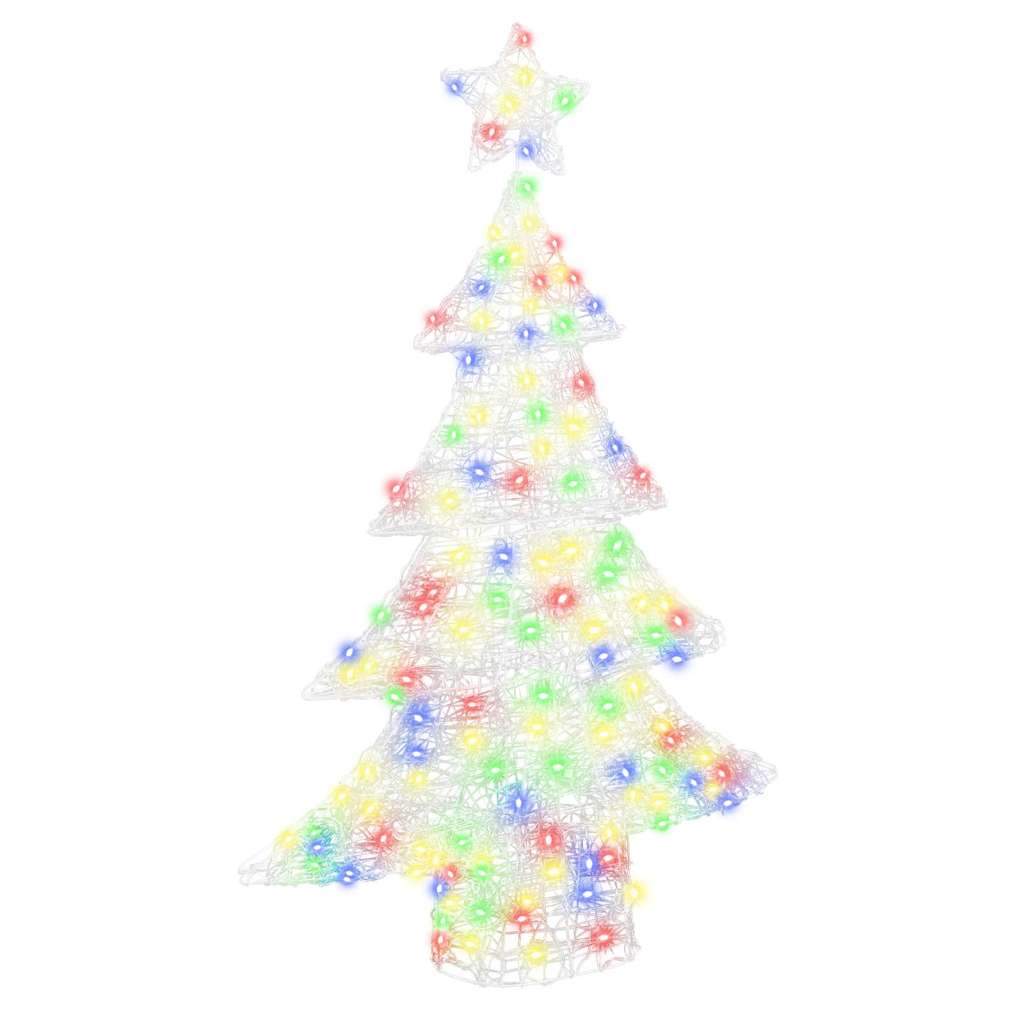Sapin de Noël avec 100 LED Multicolore 120 cm Acrylique - XIOS