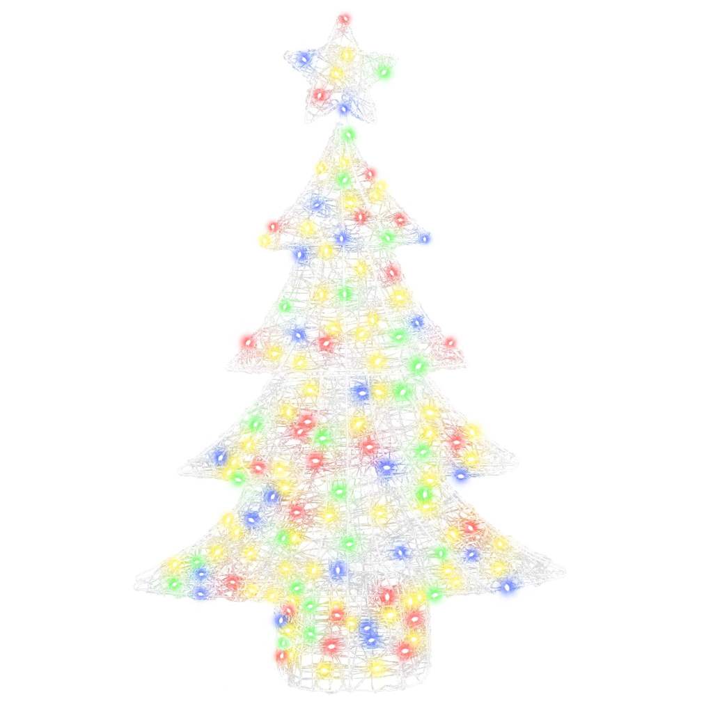 Sapin de Noël avec 100 LED Multicolore 120 cm Acrylique - XIOS