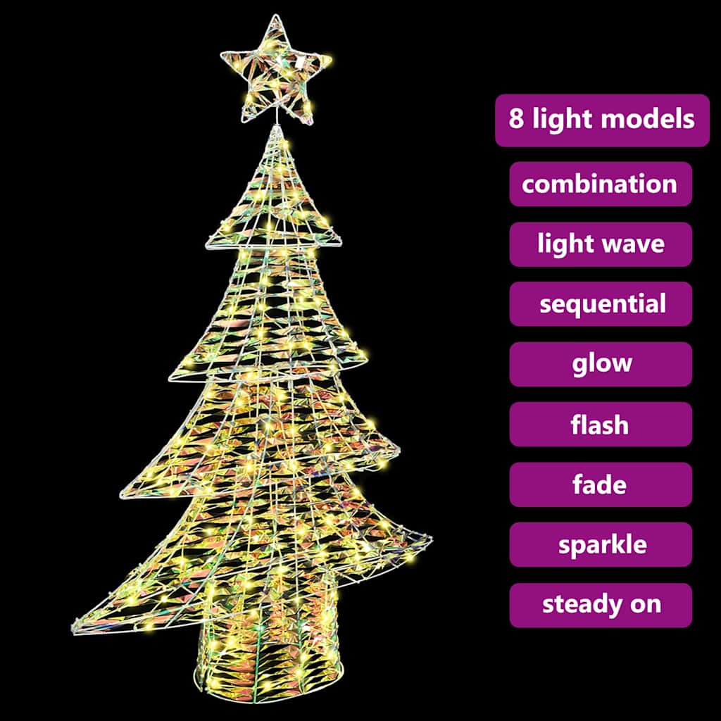 Sapin de Noël avec 120 LED Blanc chaud 120 cm PET - XIOS