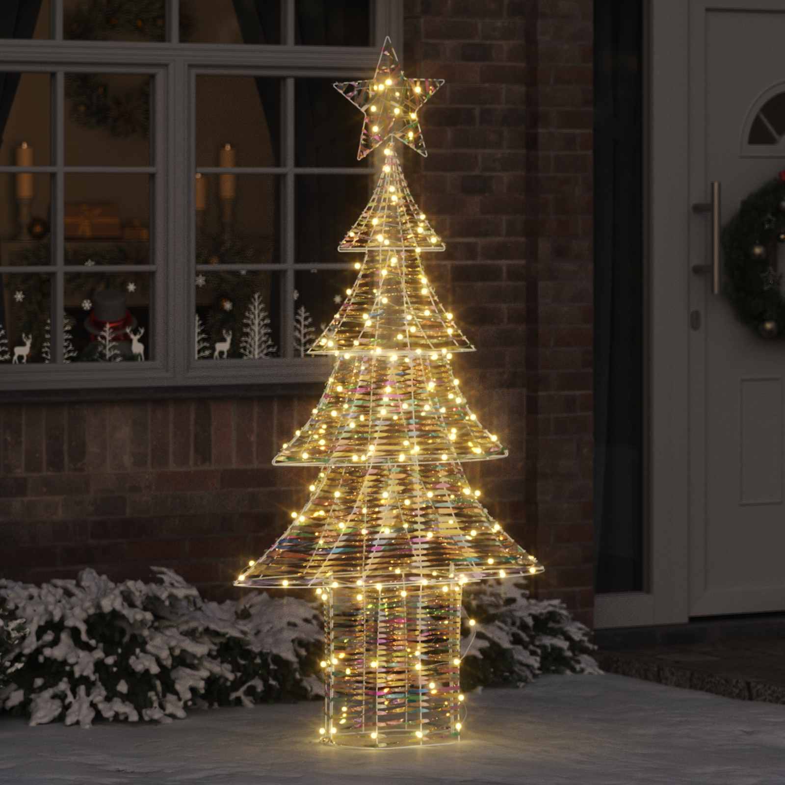 Sapin de Noël avec 240 LED Blanc chaud 181 cm PET - XIOS