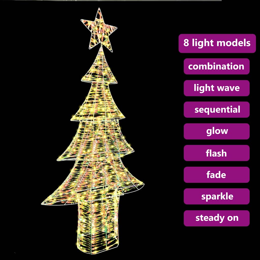 Sapin de Noël avec 240 LED Blanc chaud 181 cm PET - XIOS