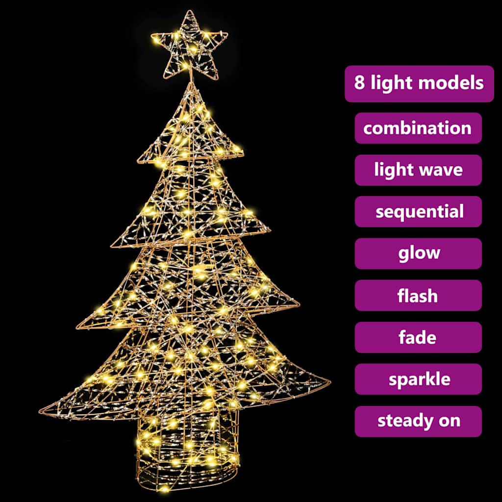 Sapin de Noël avec 120 LED Blanc chaud 120,5 cm PET - XIOS