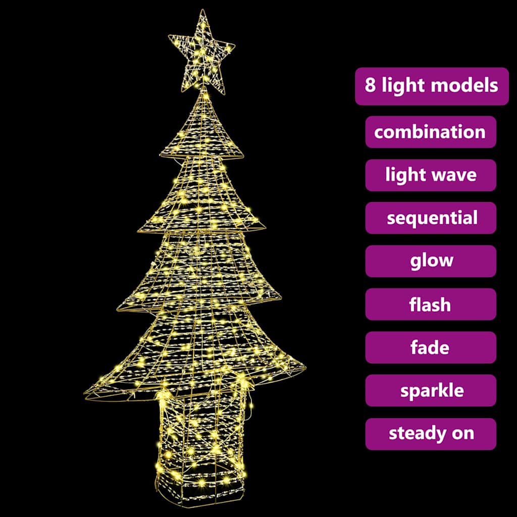 Sapin de Noël avec 240 LED Blanc chaud 181 cm PET - XIOS