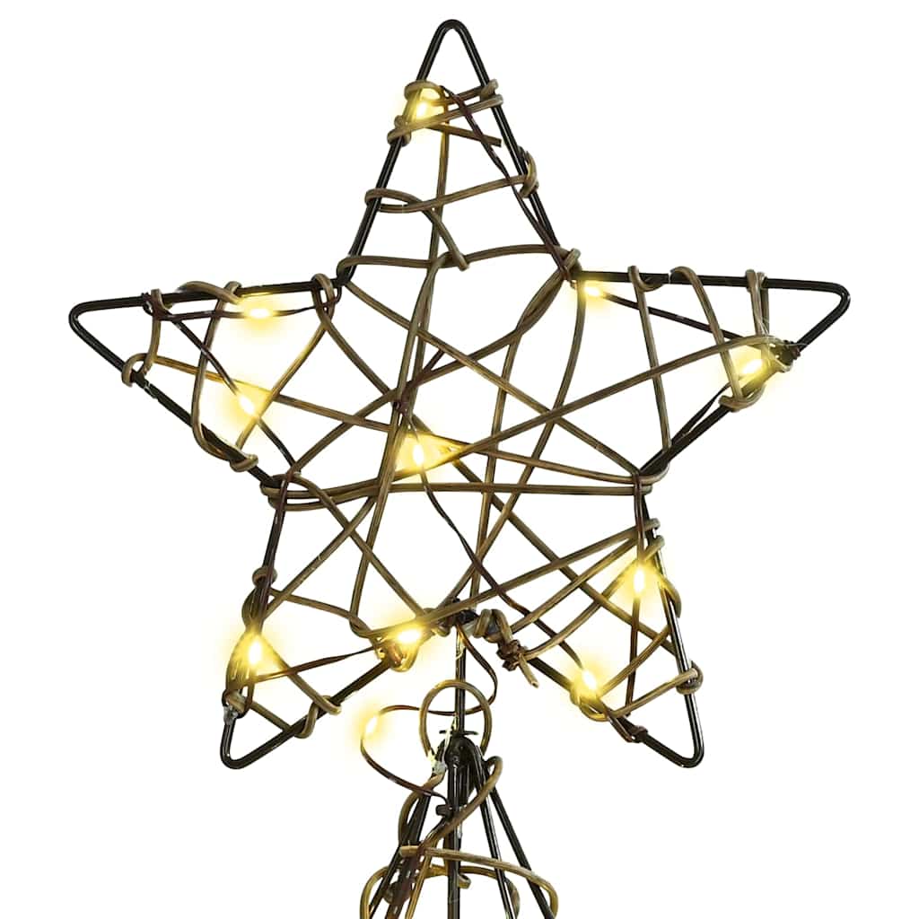 Sapin de Noël avec 160 LED Blanc chaud 150 cm Rotin - XIOS