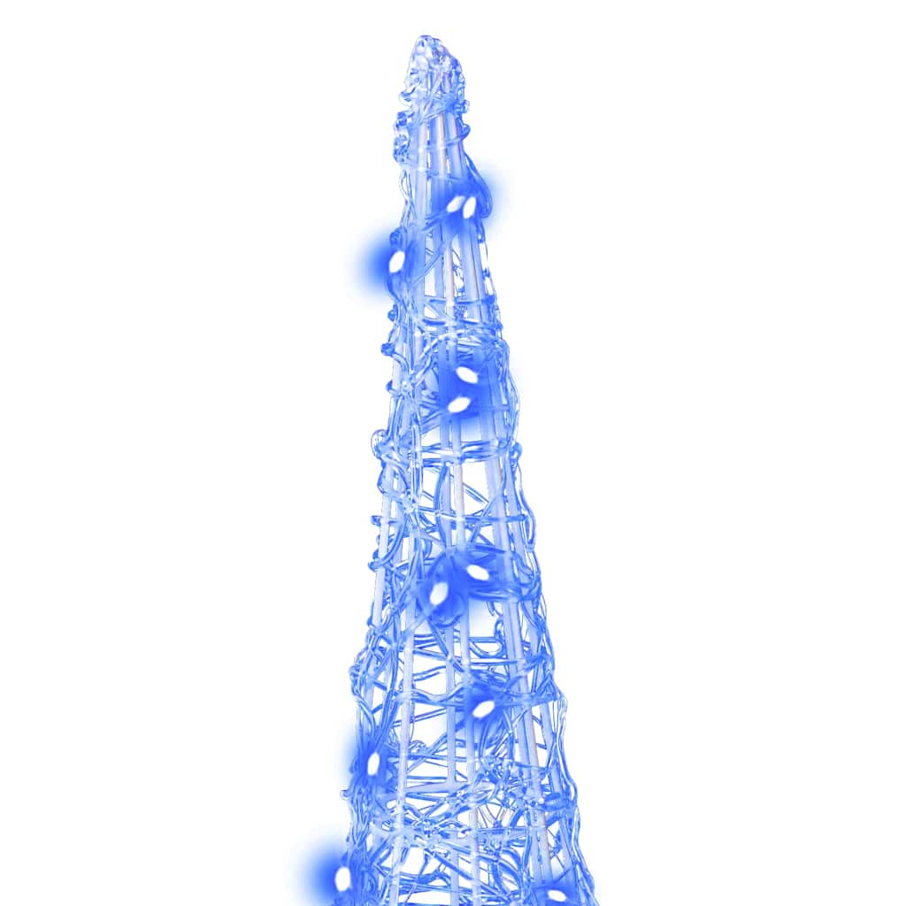 Sapin de Noël 3 pc Bleu 20 x 20 x 80 cm Acrylique 90 LED - XIOS