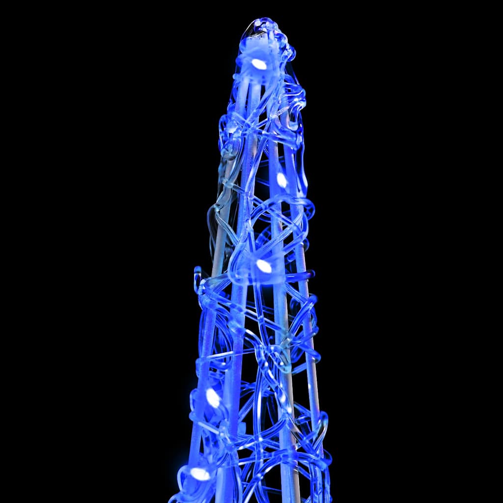 Sapin de Noël 3 pc Bleu 20 x 20 x 80 cm Acrylique 90 LED - XIOS