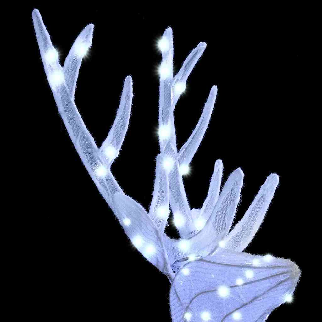 Famille de Rennes 3 pcs Blanc froid 68 x 26 x 127 cm tissu - XIOS