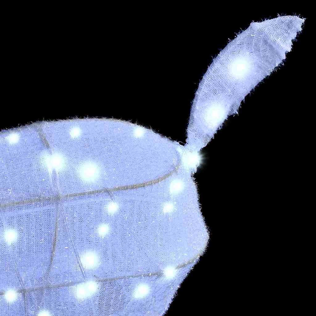 Famille de Rennes 3 pcs Blanc froid 68 x 26 x 127 cm tissu - XIOS