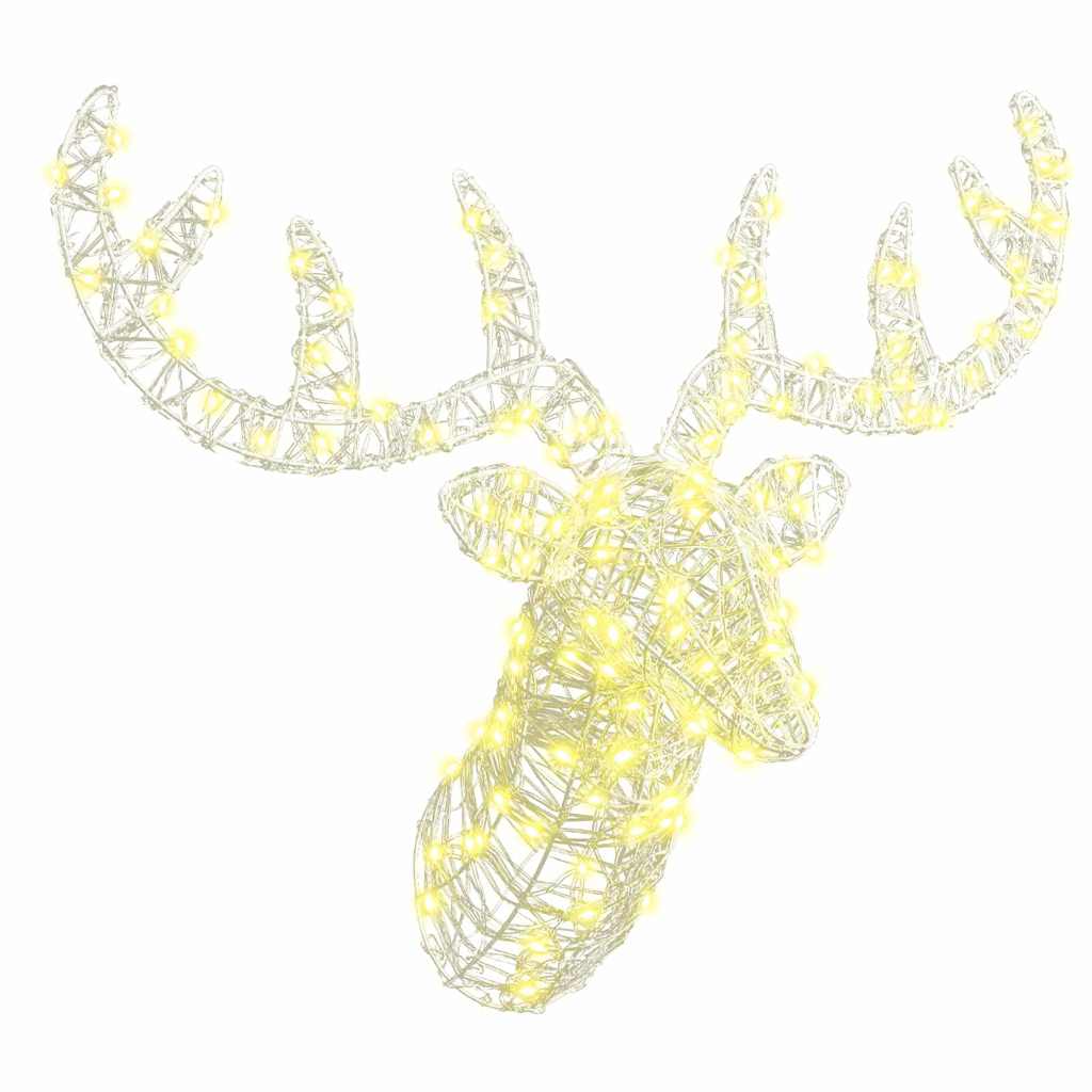 Tête de Renne avec 140 LED Blanc chaud 60 cm Acrylique - XIOS
