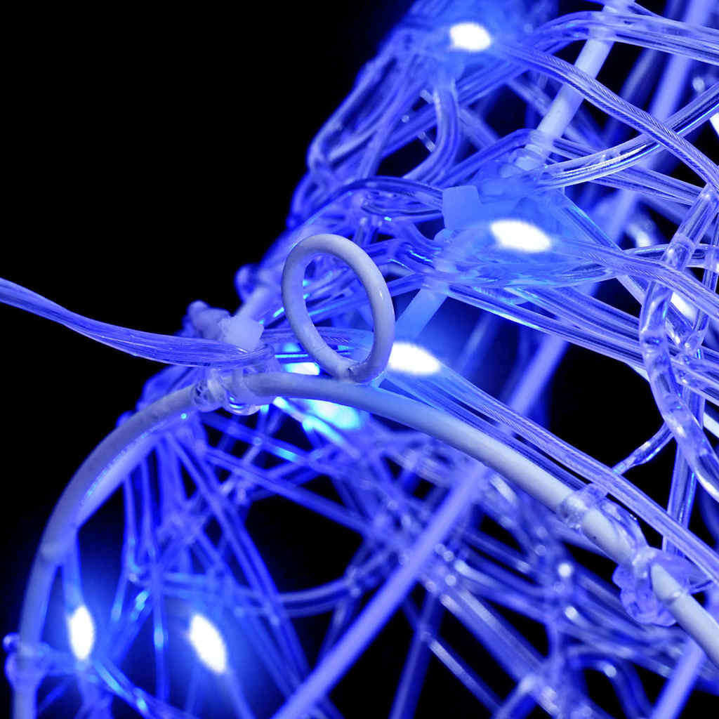 Tête de Renne avec 140 LED Bleu 68 x 36,5 x 62,5 cm Acrylique - XIOS