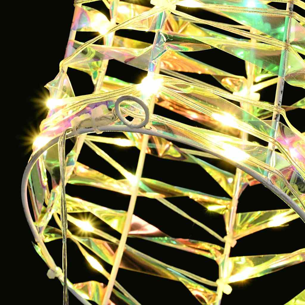 Traîneau tiré par un renne Blanc chaud 68 x 36.5 x 62.5 cm PET - XIOS