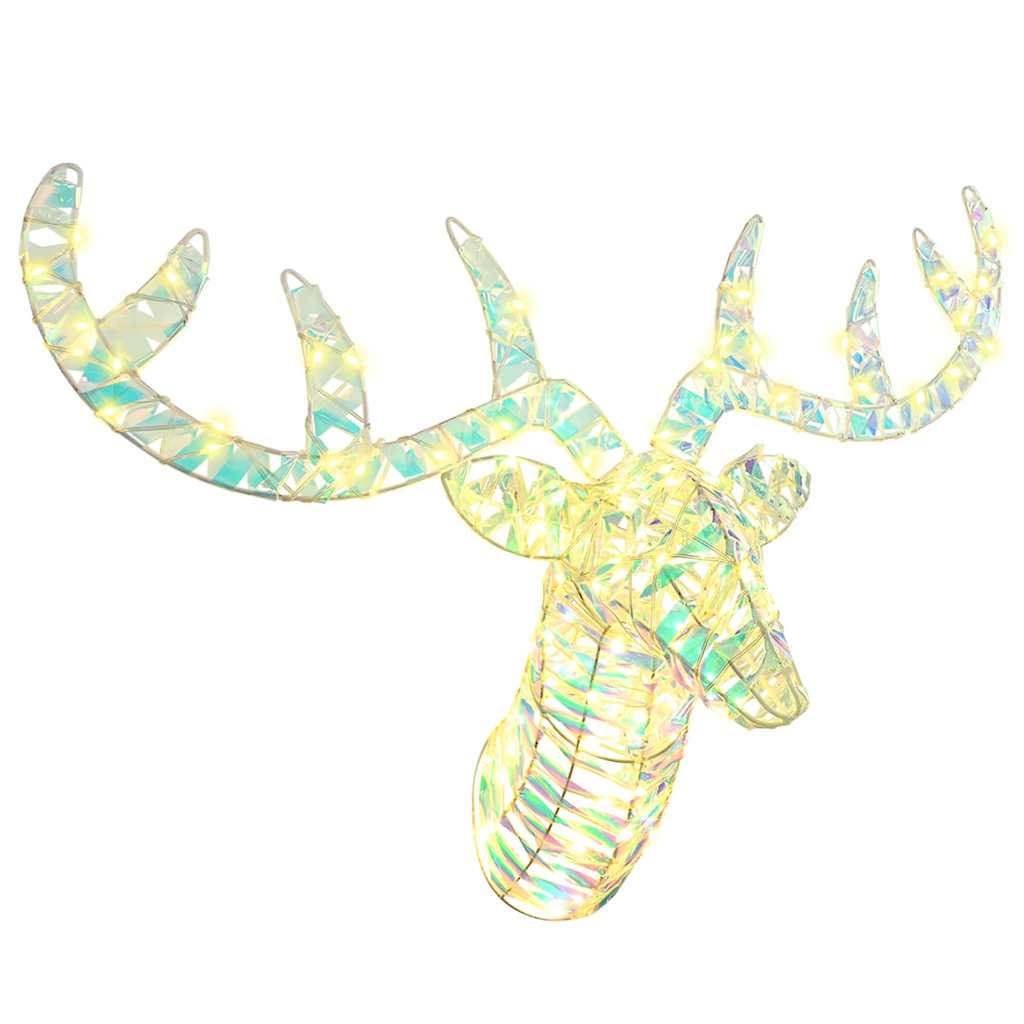 Traîneau tiré par un renne avec 140 LED Blanc chaud 60 cm PET - XIOS