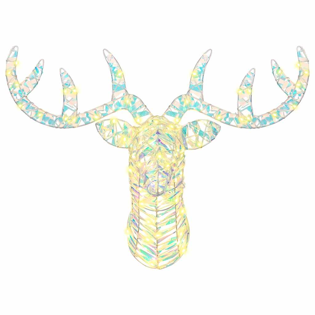 Traîneau tiré par un renne avec 140 LED Blanc chaud 60 cm PET - XIOS