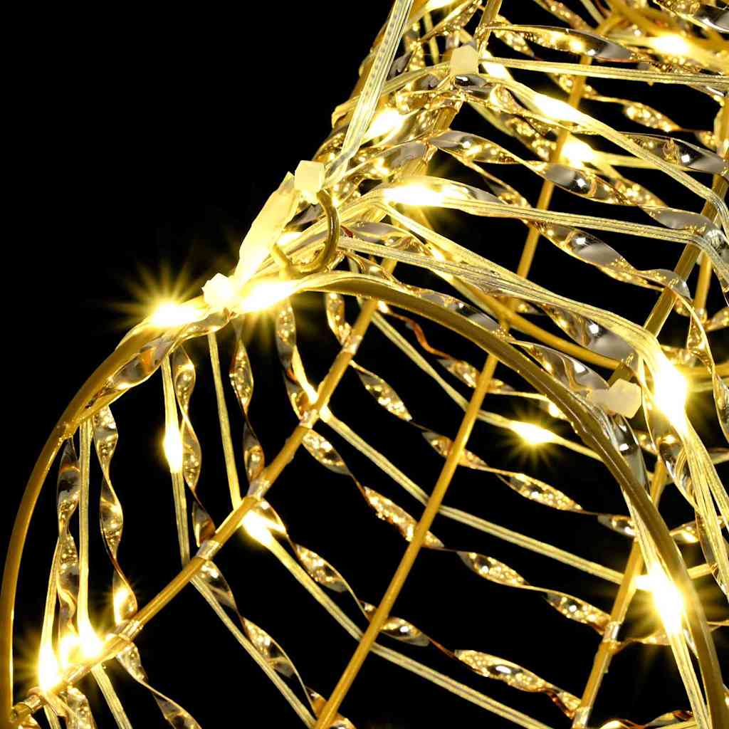 Traîneau tiré par un renne avec 140 LED Blanc chaud 60 cm PET - XIOS