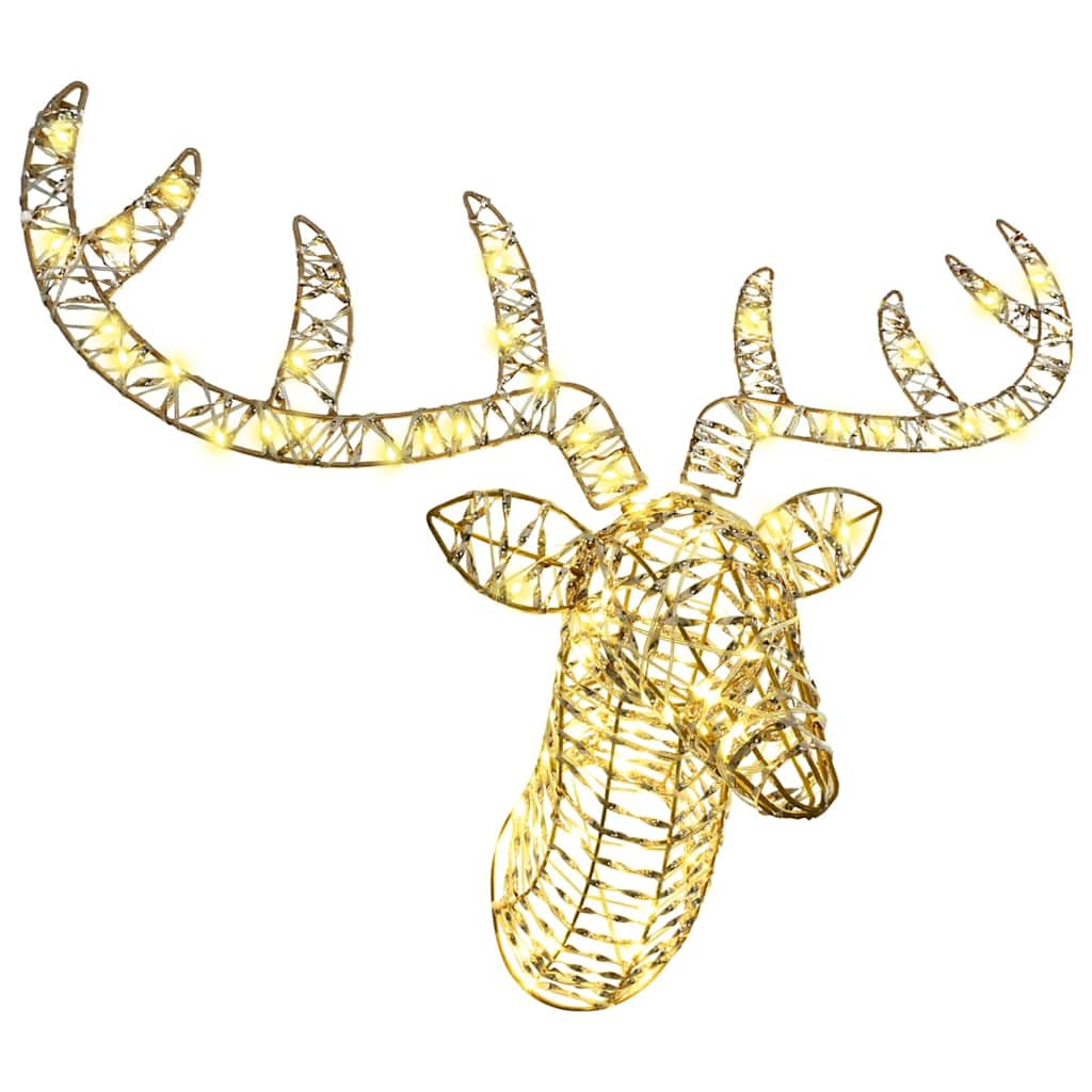 Traîneau tiré par un renne avec 140 LED Blanc chaud 60 cm PET - XIOS