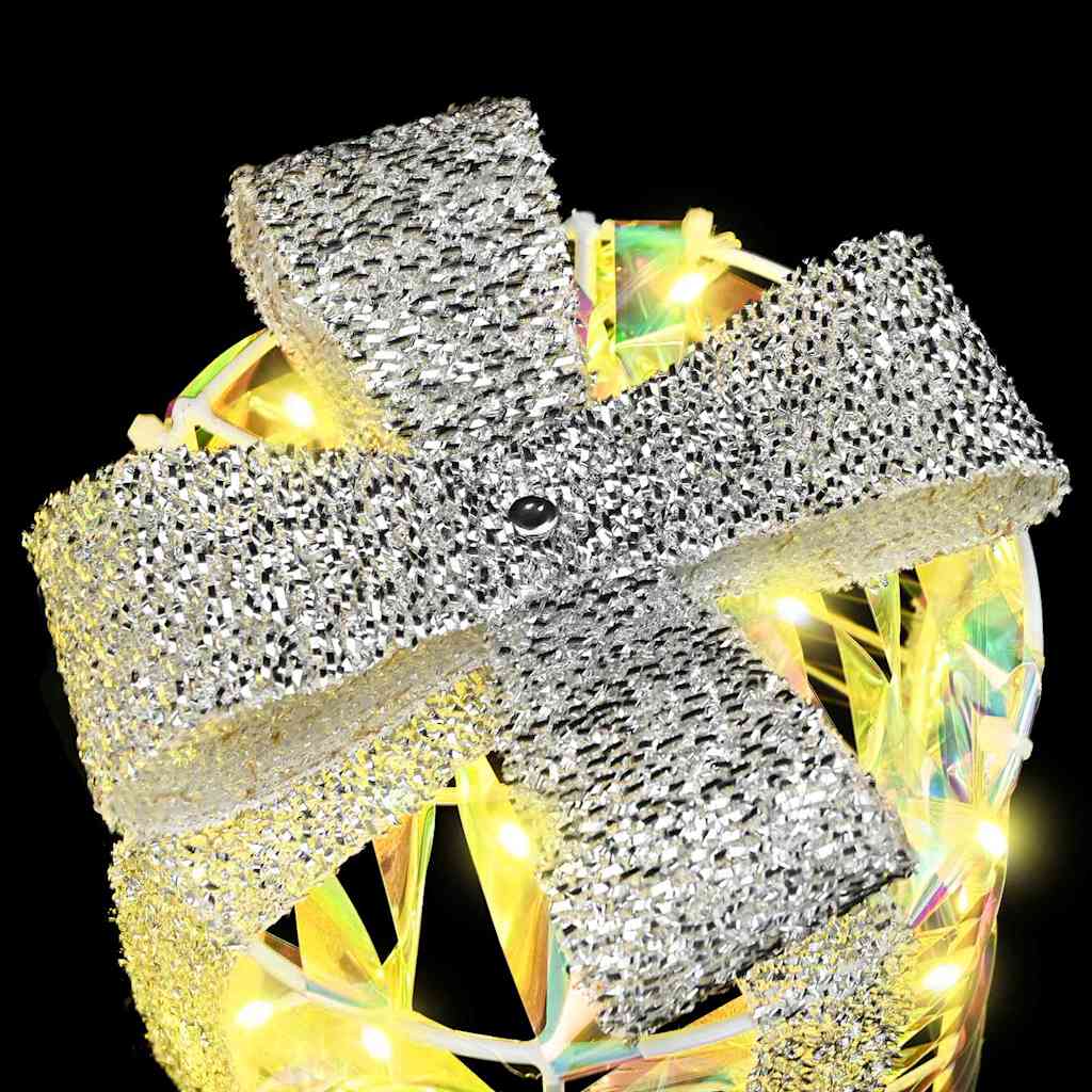 Décoration de boîte cadeau avec 60 LED 3 pcs Blanc chaud PET - XIOS