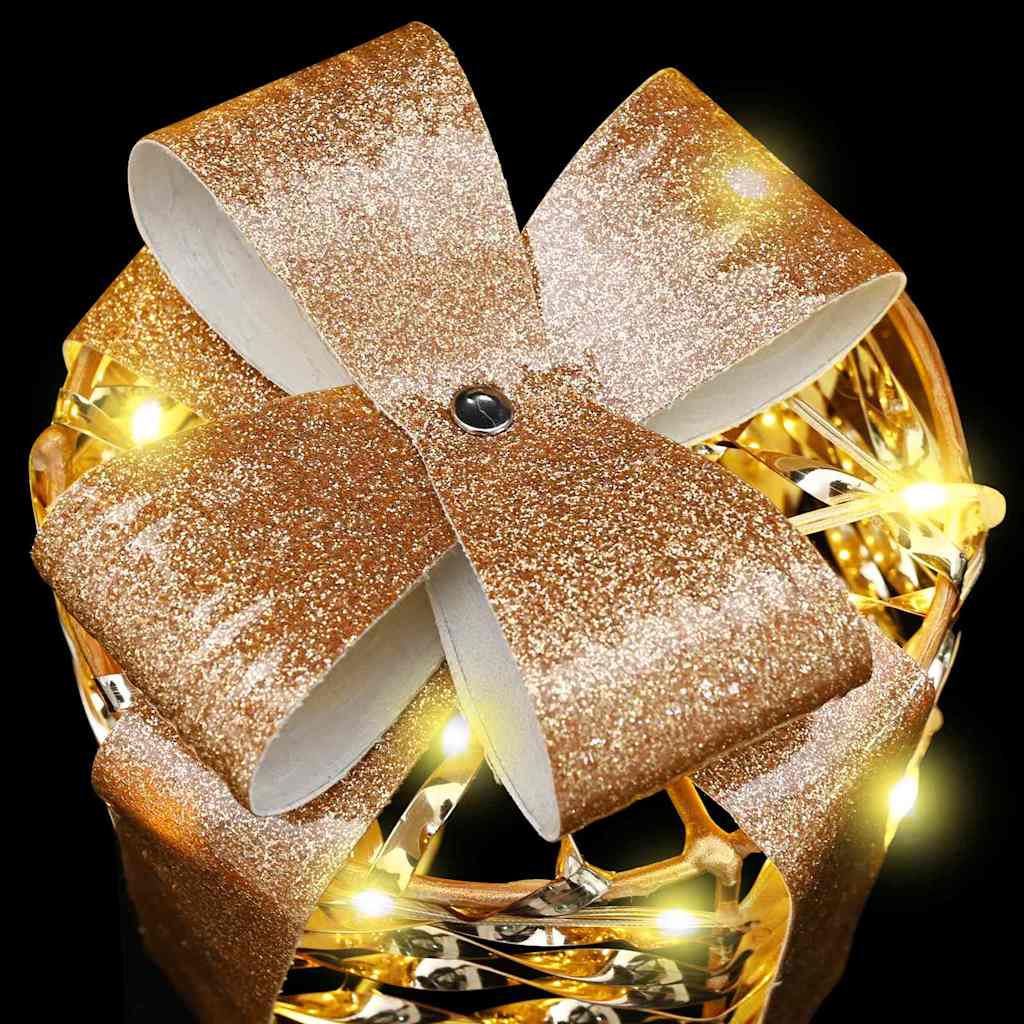 Décoration de boîte cadeau avec 60 LED 3 pcs Blanc chaud PET - XIOS