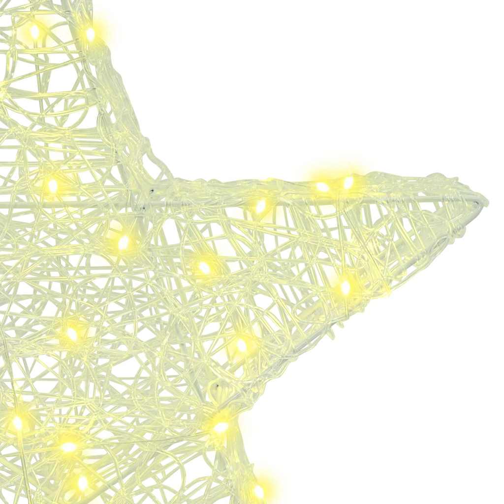 Étoile en 3D Blanc chaud 55 x 53,5 x 10 cm Acrylique - XIOS