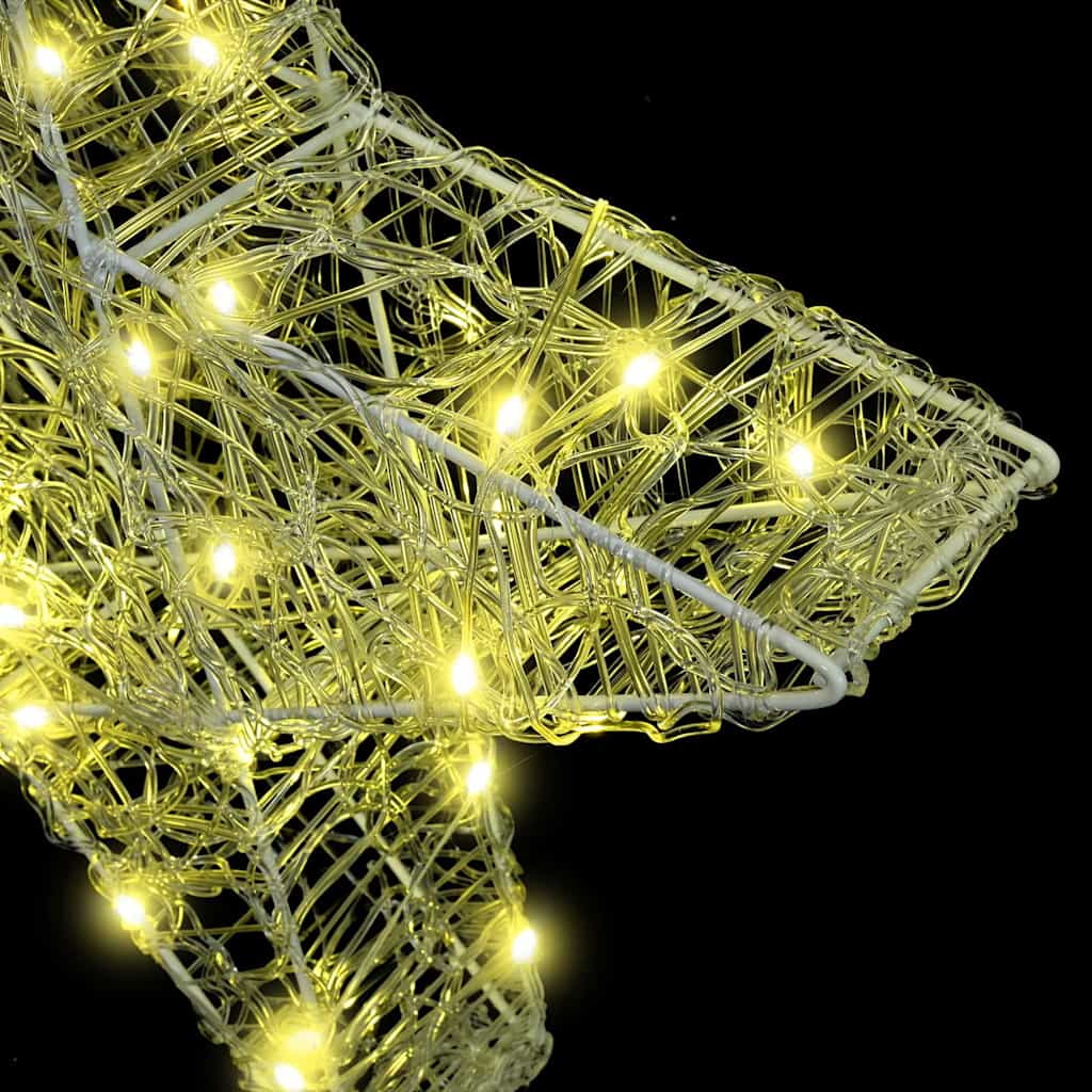 Étoile en 3D Blanc chaud 55 x 53,5 x 10 cm Acrylique - XIOS