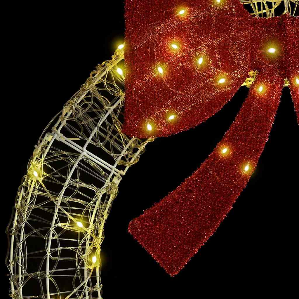 Couronne avec 60 LED Blanc chaud 75 cm Acrylique - XIOS