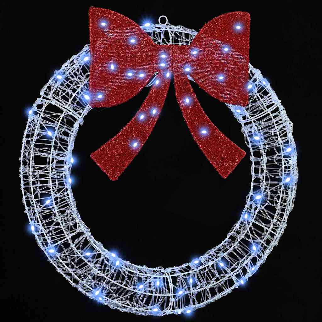 Couronne avec 60 LED Blanc froid 75 cm Acrylique - XIOS