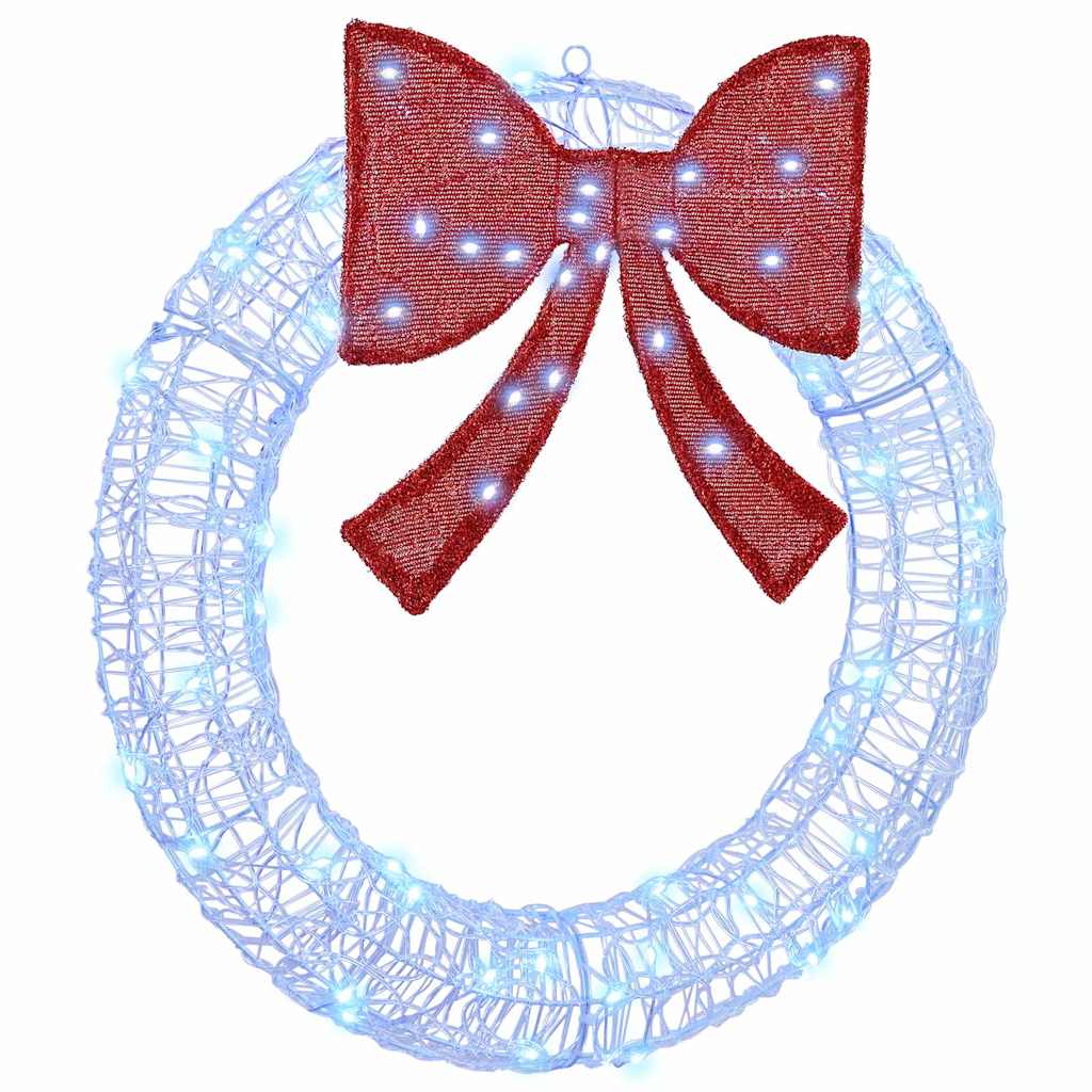 Couronne avec 60 LED Bleu 75 cm Acrylique - XIOS