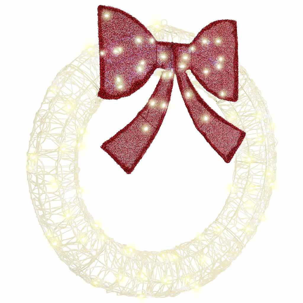 Couronne avec 80 LED Blanc chaud 90 cm Acrylique - XIOS