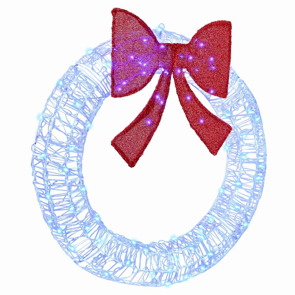 Couronne avec 80 LED Bleu 90 cm Acrylique - XIOS