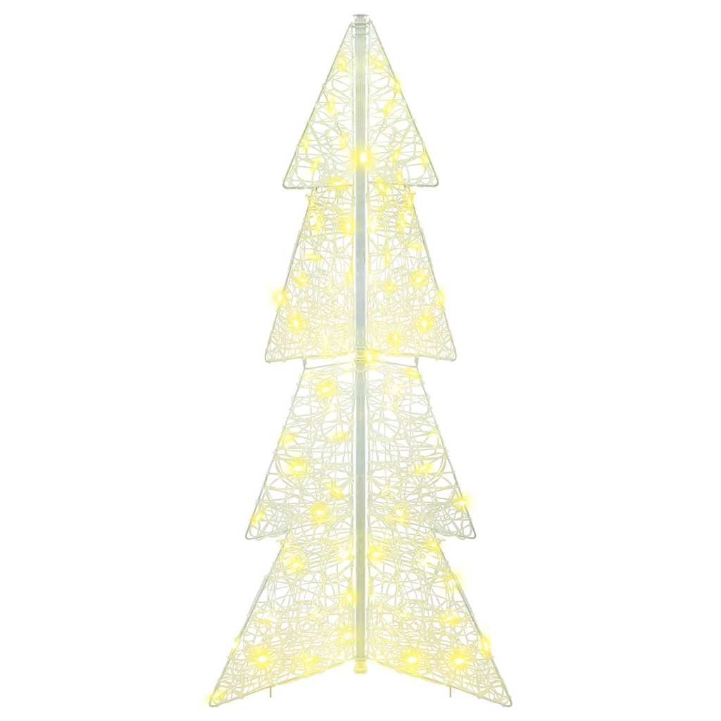 Sapin de Noël avec 100 LED Blanc chaud 120 cm Acrylique - XIOS