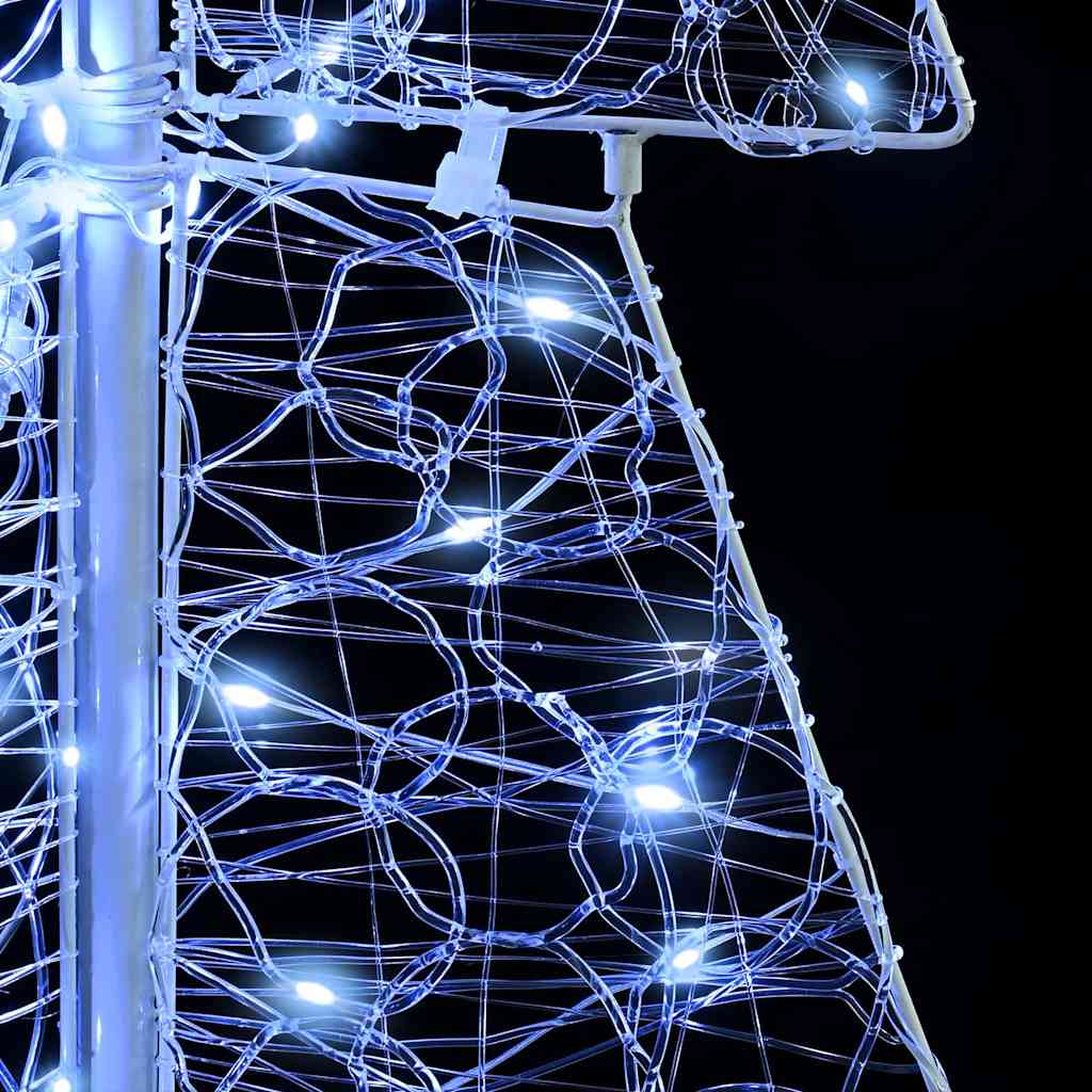 Sapin de Noël avec 100 LED Blanc Froid 120 cm Acrylique - XIOS