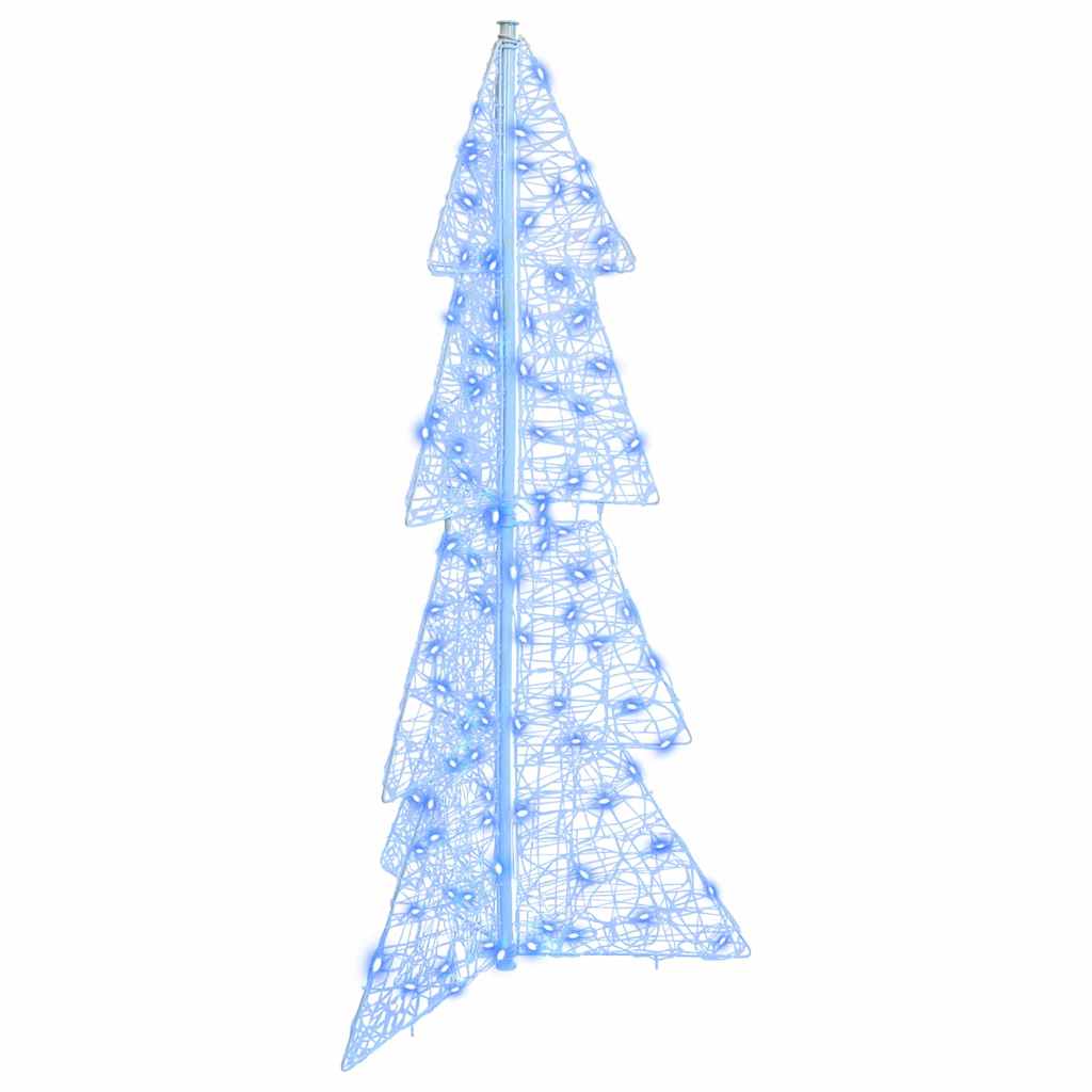 Sapin de Noël avec 100 LED Bleu 120 cm Acrylique - XIOS