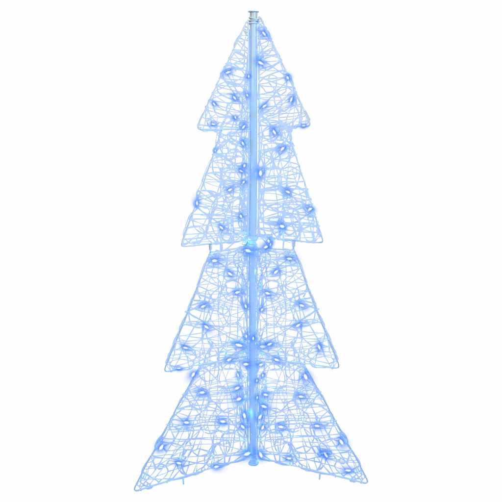 Sapin de Noël avec 100 LED Bleu 120 cm Acrylique - XIOS
