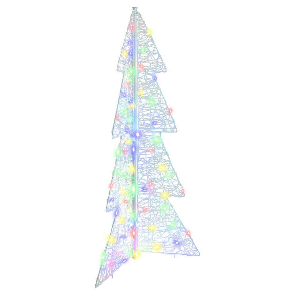 Sapin de Noël avec 100 LED Multicolore 120 cm Acrylique - XIOS