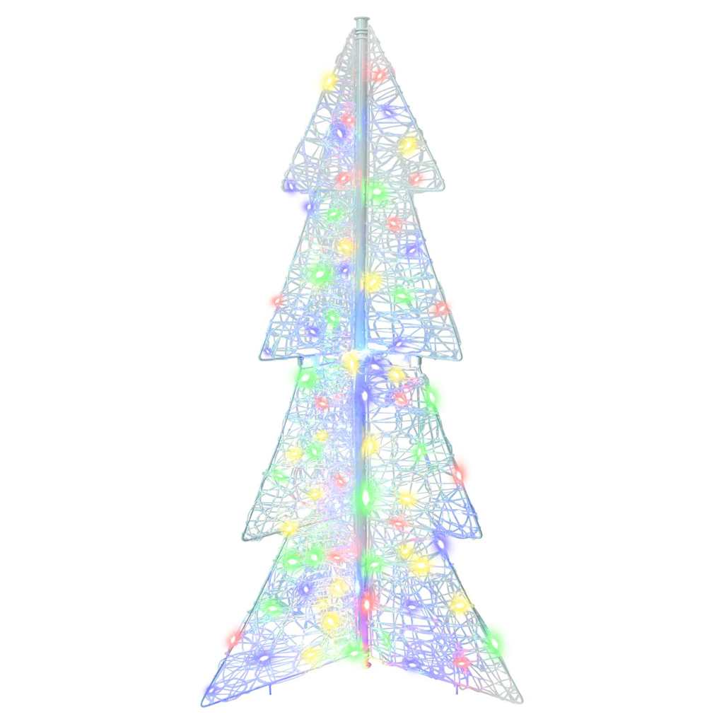 Sapin de Noël avec 100 LED Multicolore 120 cm Acrylique - XIOS
