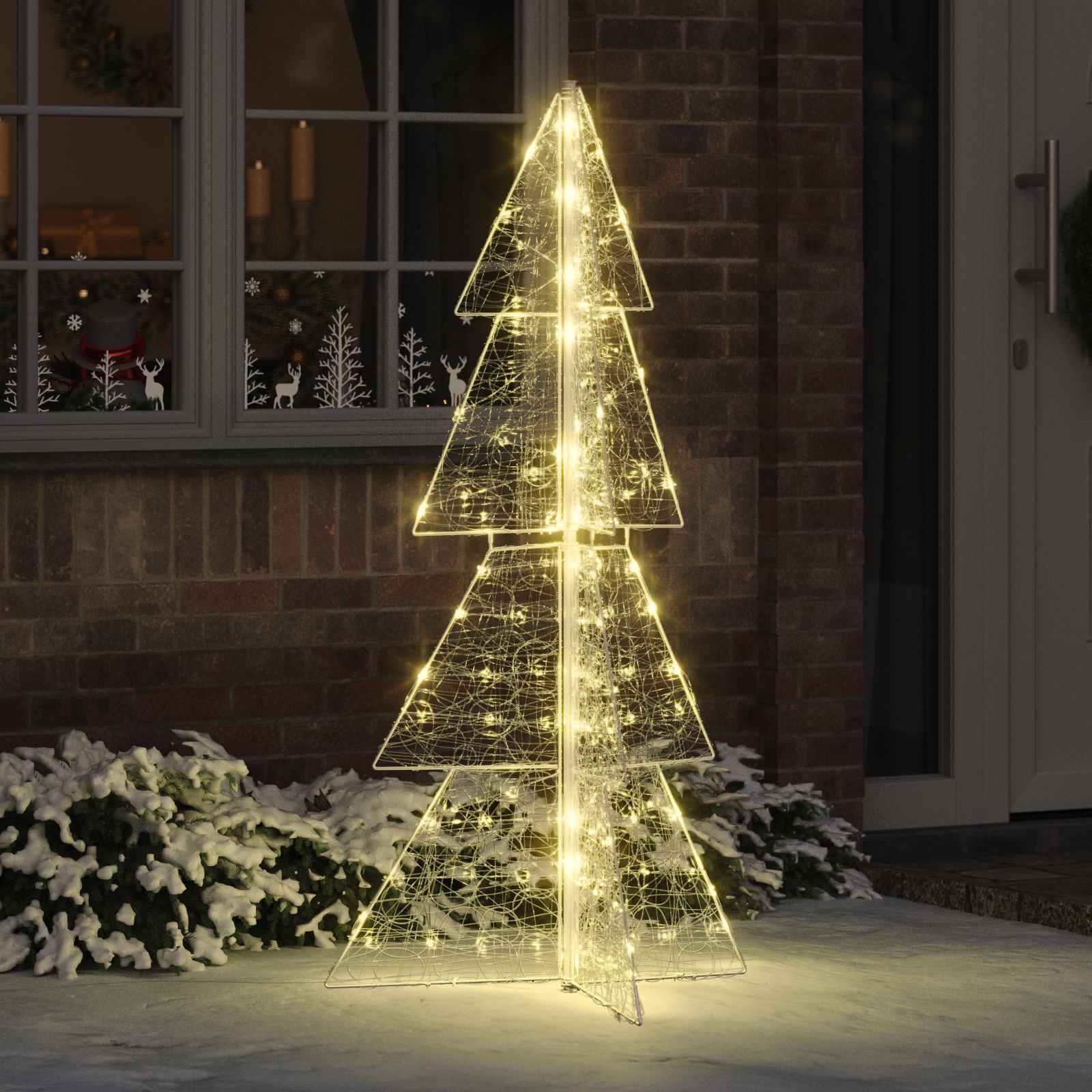Sapin de Noël avec 160 LED Blanc chaud 150 cm Acrylique - XIOS