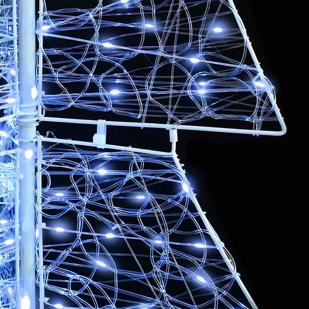 Sapin de Noël avec 160 LED Blanc Froid 150 cm Acrylique - XIOS