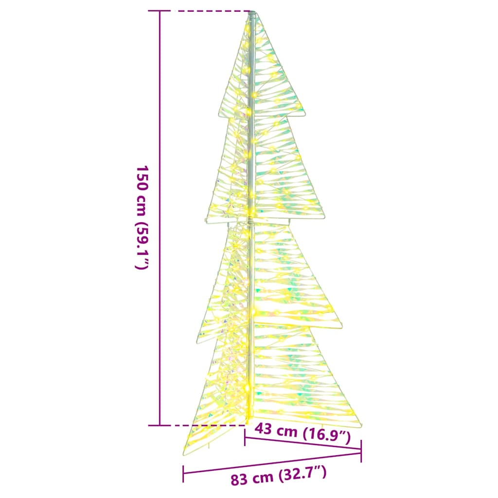 Sapin de Noël avec 160 LED Blanc chaud 150 cm PET - XIOS