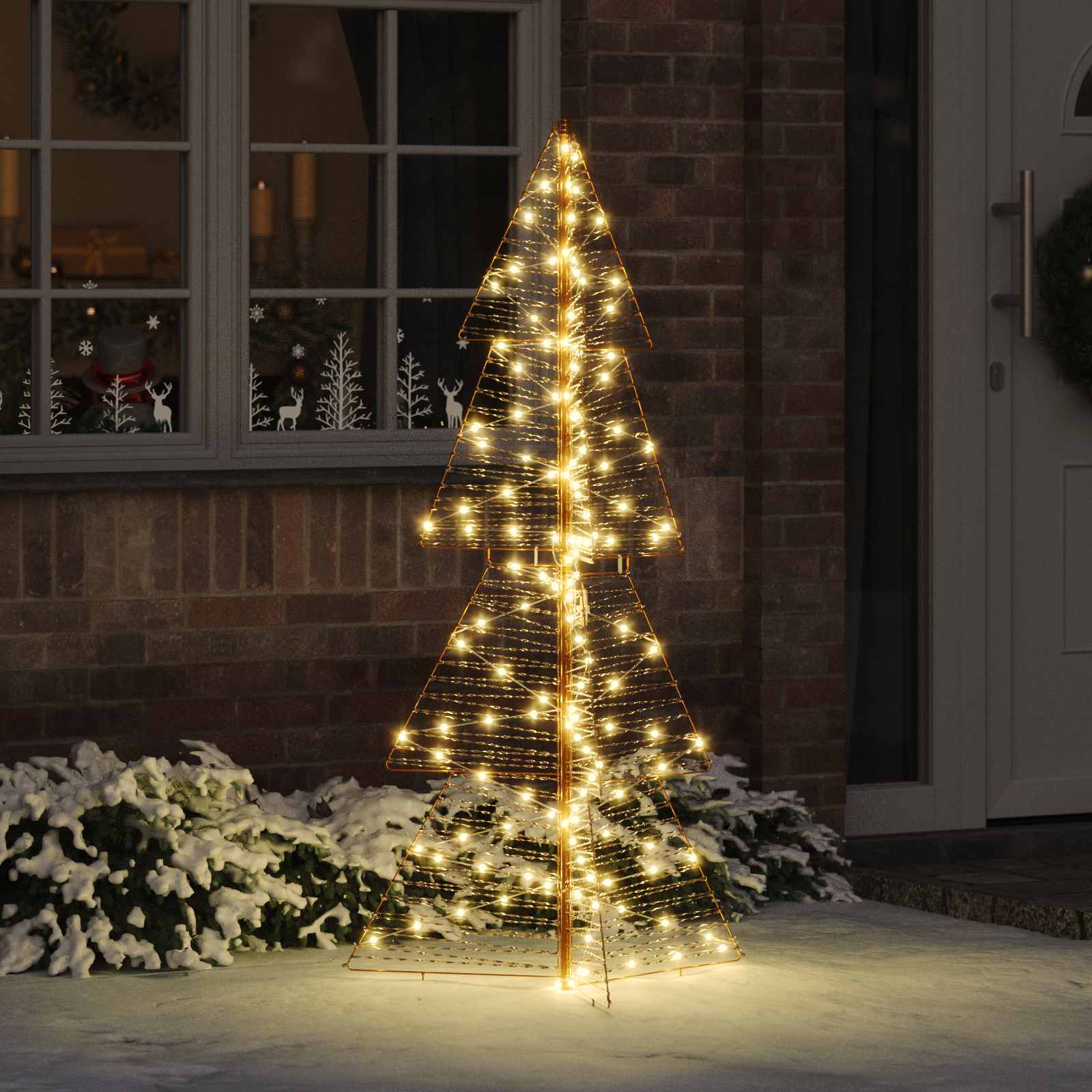 Sapin de Noël avec 160 LED Blanc chaud 150 cm PET - XIOS
