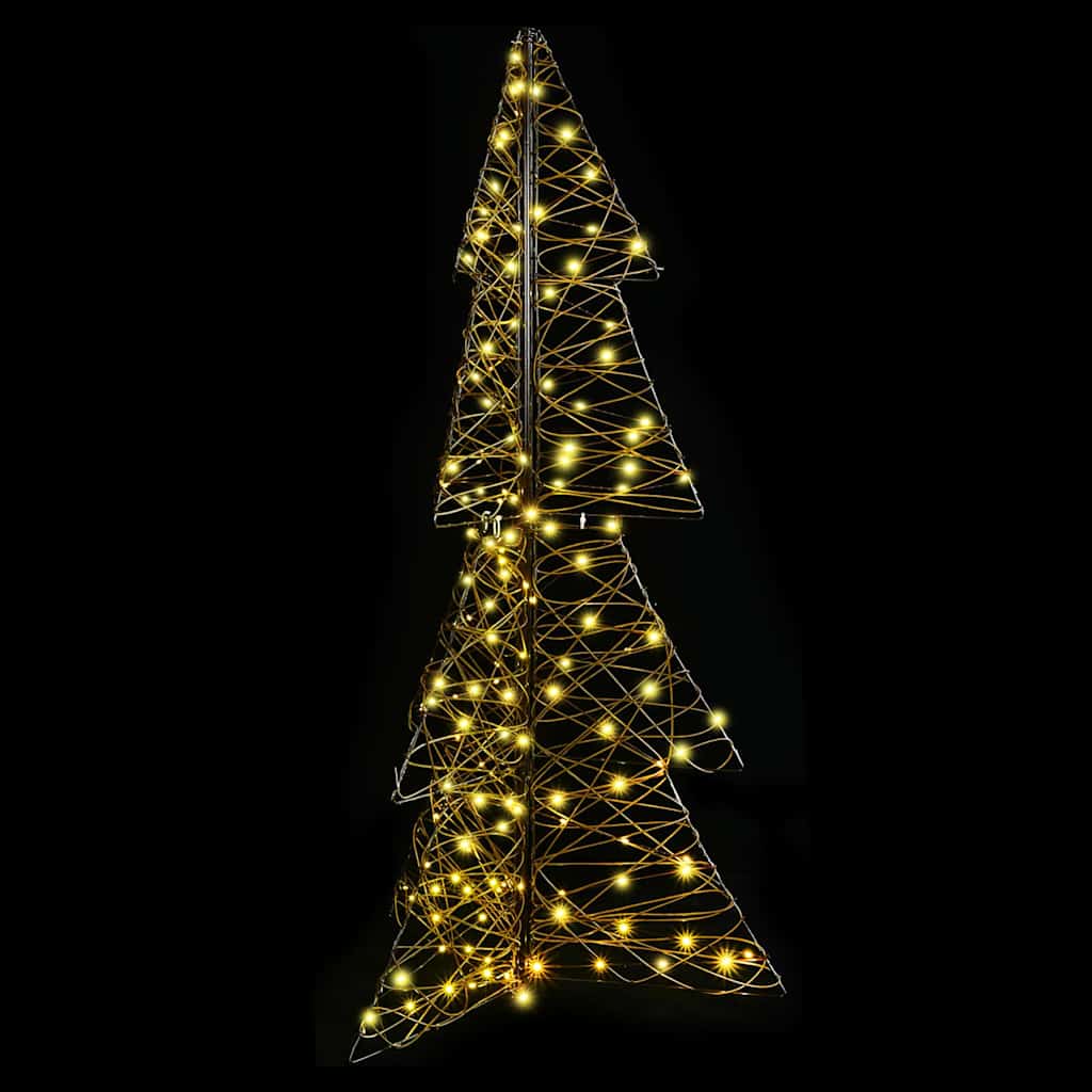 Sapin de Noël avec 160 LED Blanc chaud 150 cm Rotin - XIOS