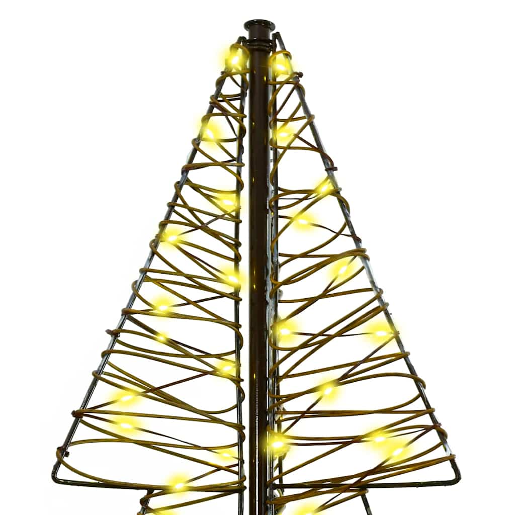 Sapin de Noël avec 240 LED Blanc chaud 180 cm Rotin - XIOS