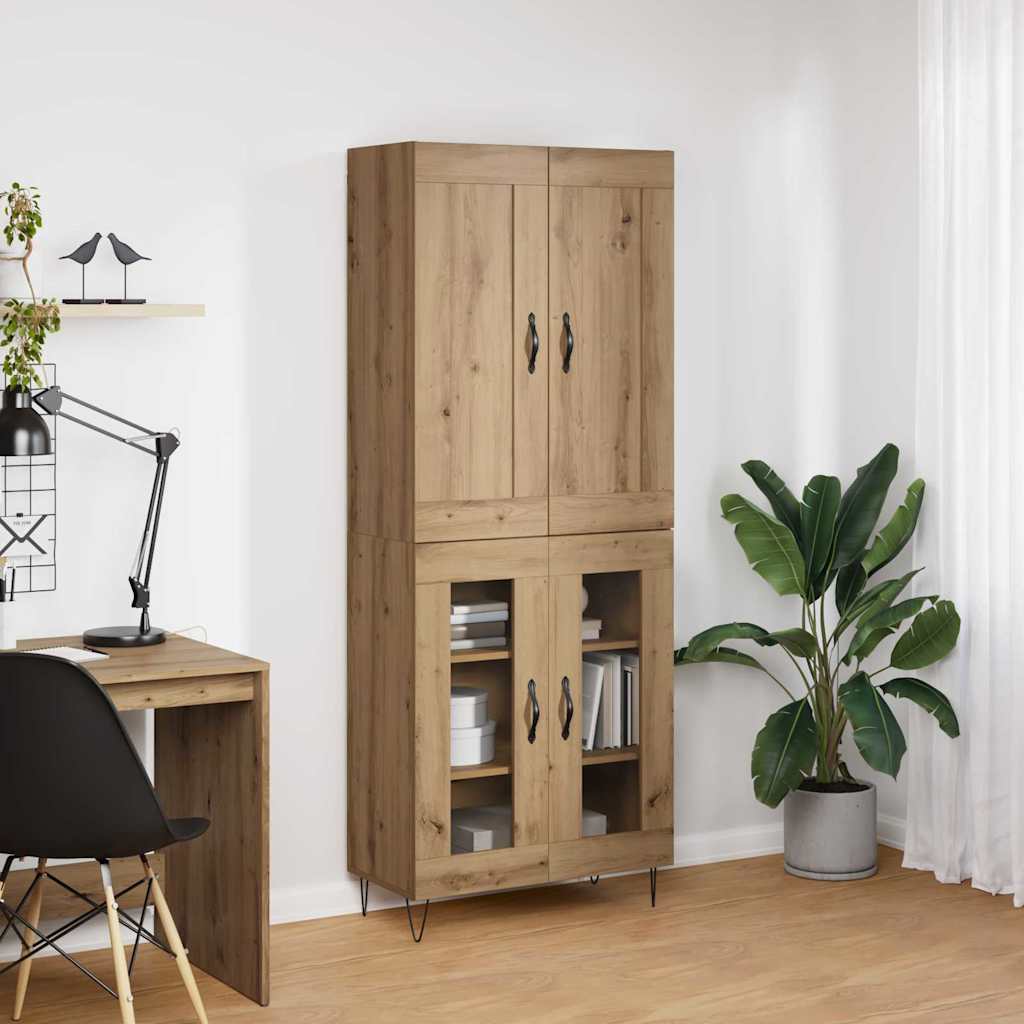 Haut Armoire Chêne artisanal 69,5 x 34 x 180 cm - XIOS