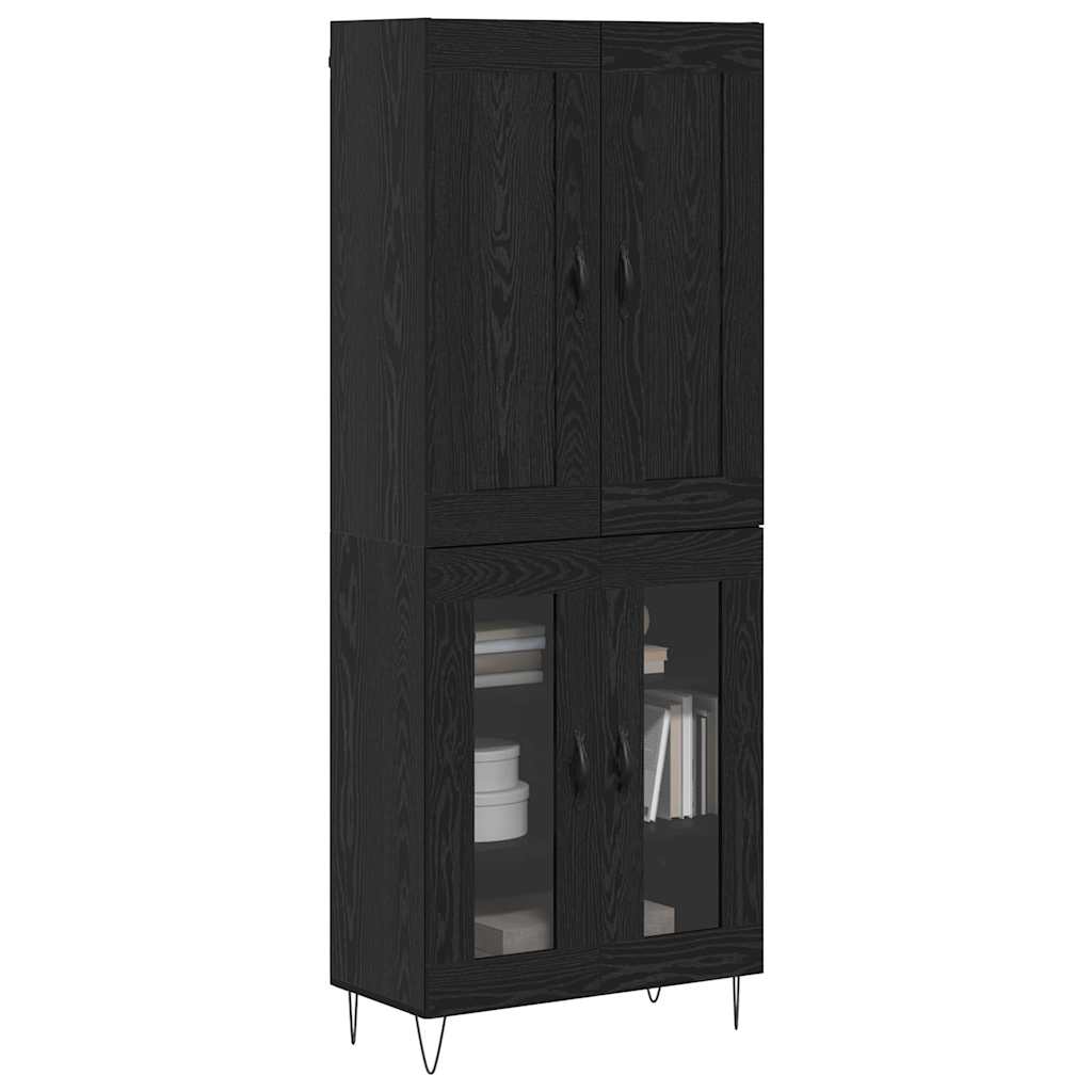 Haut Armoire Chêne noir 69,5 x 34 x 180 cm Bois d'ingénierie - XIOS